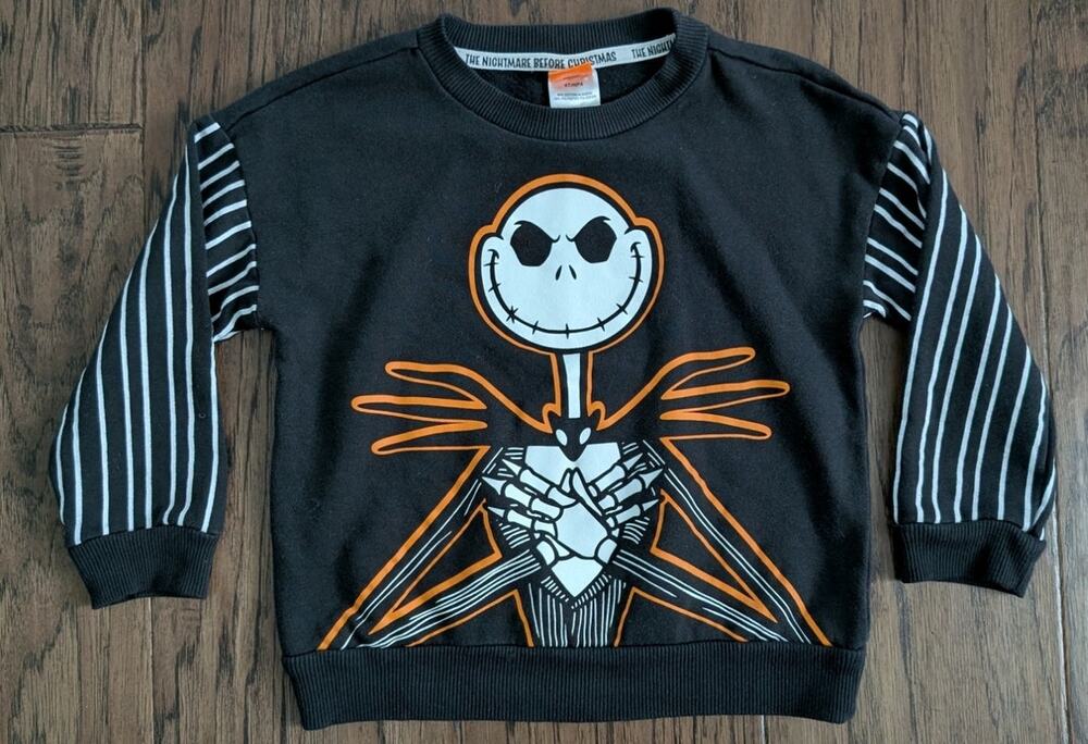 Disney Nightmare Before Christmas Jack Skellington Sweatshirt